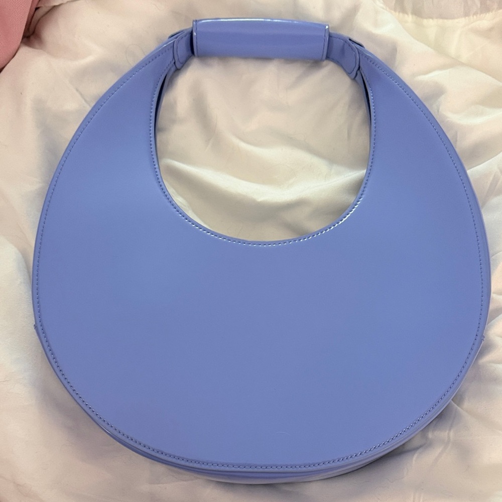 STAUD Moon Bag in Blue Hydrangea